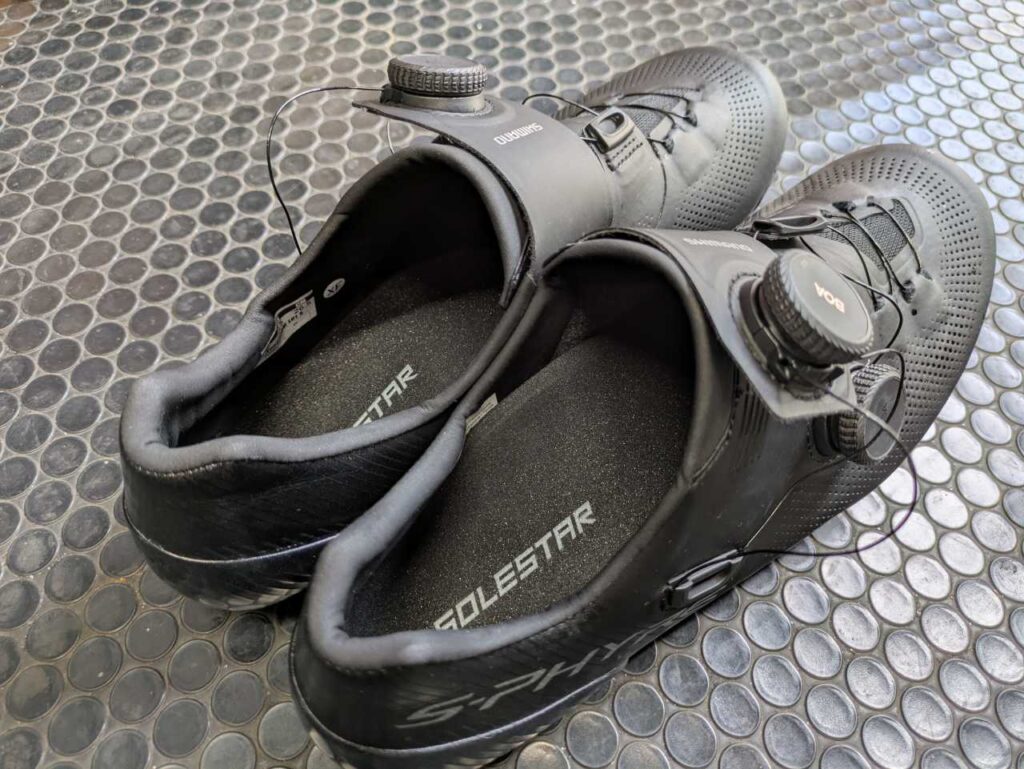 SHIMANO S-PHYRE RC903にソールスターBLKⅡを入れた状態。